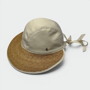 Helen Kaminski Mercy Hat Womens One Size Raffia Wide Brim Beach Summer Travel